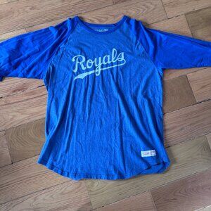Mitchell & Ness Kansas City Royals Men’s T-Shirt (Blue, XXL)